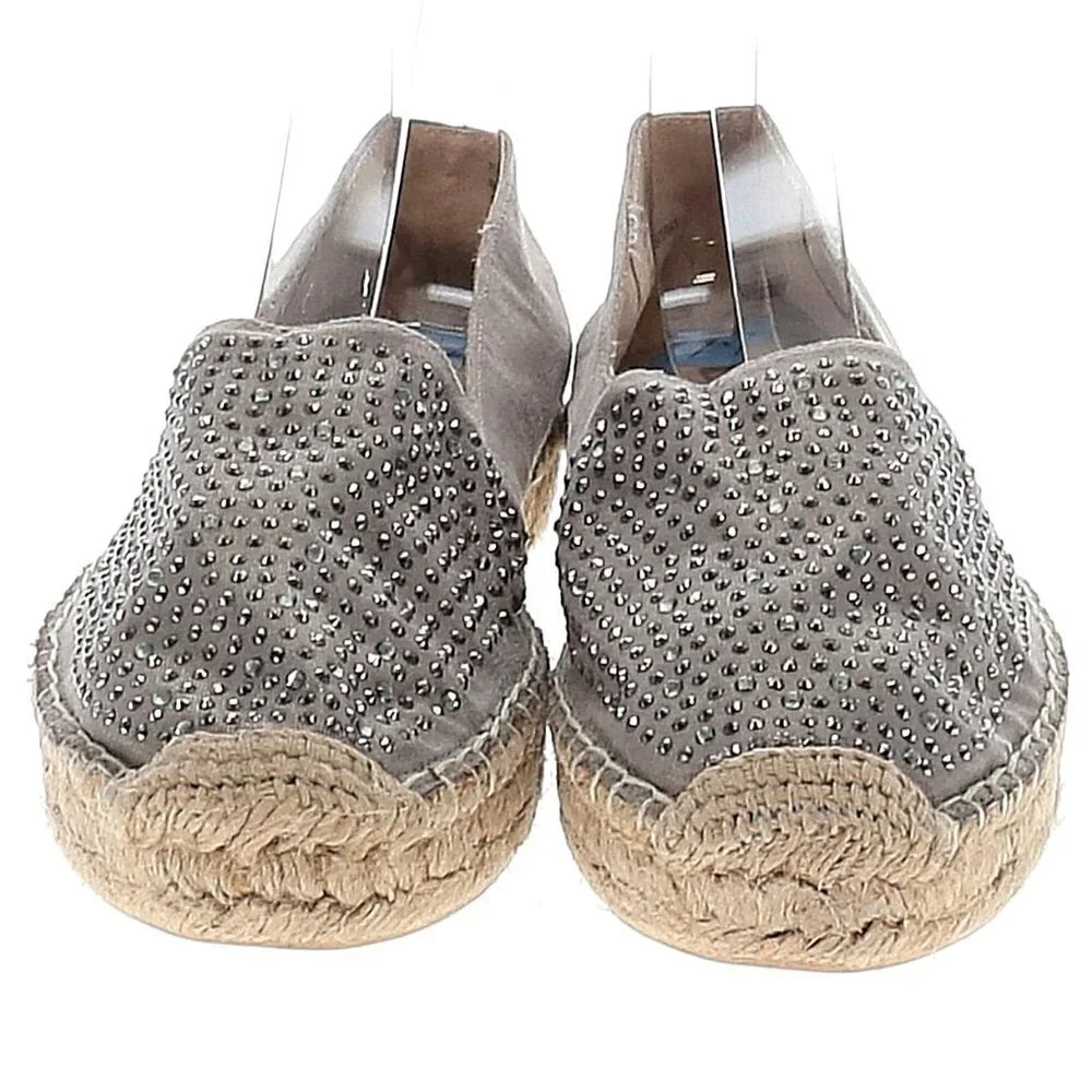 White Mountain Harmonize bling rhinestone  & stud espadrille 7.5